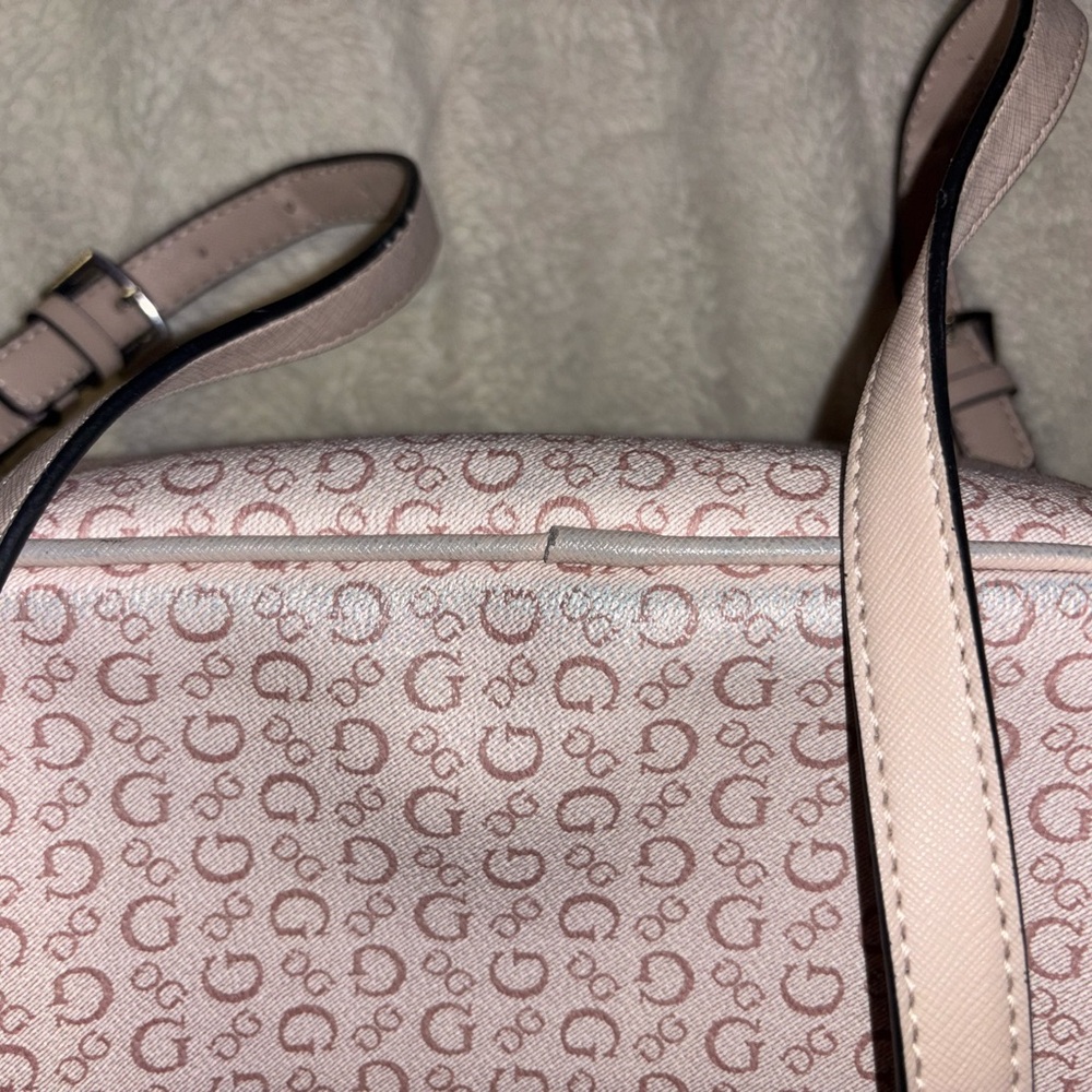 Guess Light Pink Patterned Mini Backpack - image 5